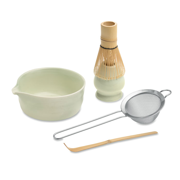 Set Matcha 5 pezzi — gadget promozionale personalizzabile con il tuo logo