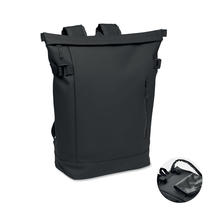 Zaino laptop da bicicletta — gadget promozionale personalizzabile con il tuo logo