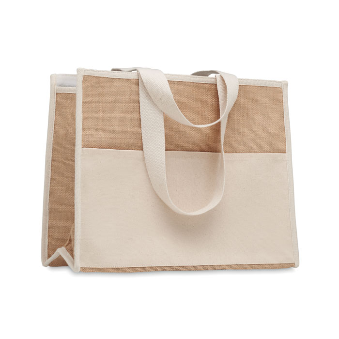 Shopper in tela e juta — gadget promozionale personalizzabile con il tuo logo