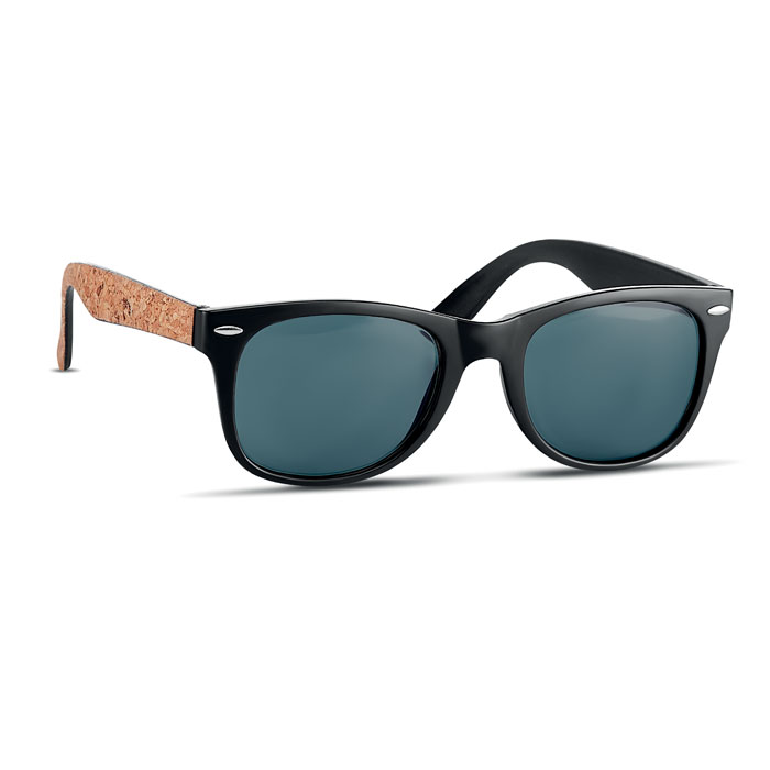 Occhiali da sole con sughero — gadget promozionale personalizzabile con il tuo logo
