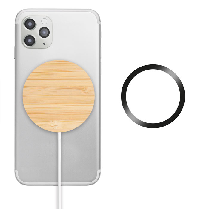 Caricatore wireless magnetico — gadget promozionale personalizzabile con il tuo logo