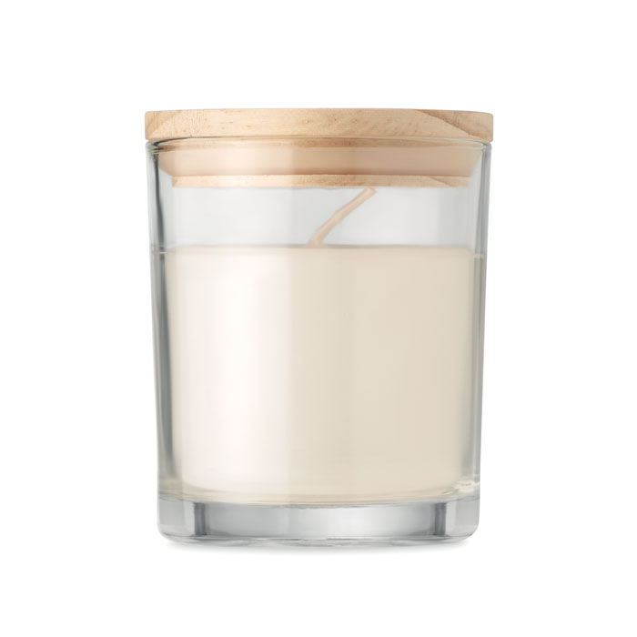 Candela fragranza vaniglia — Salute e benessere personalizzabile con il tuo logo