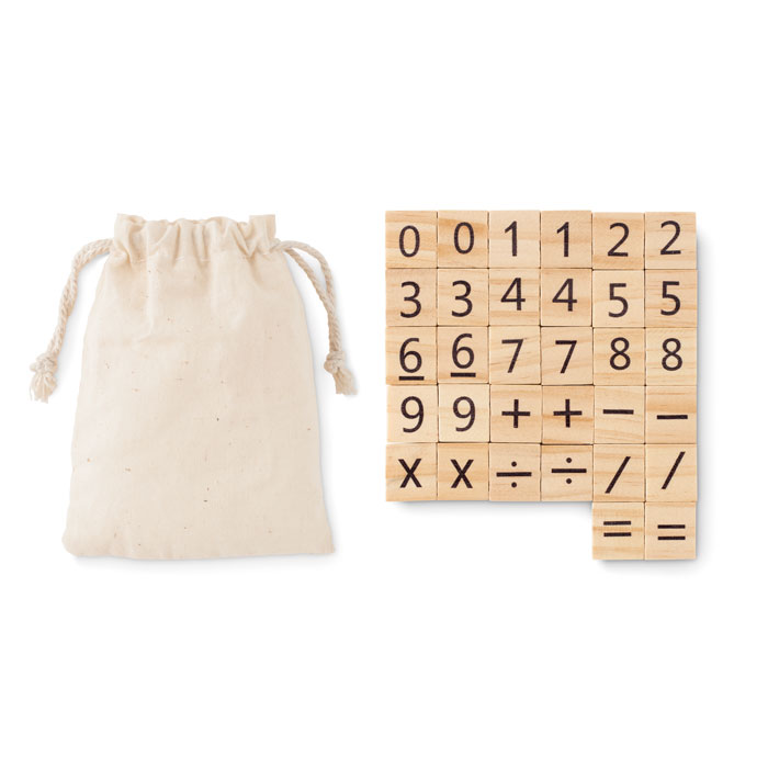 Gioco educativo in legno — gadget promozionale personalizzabile con il tuo logo