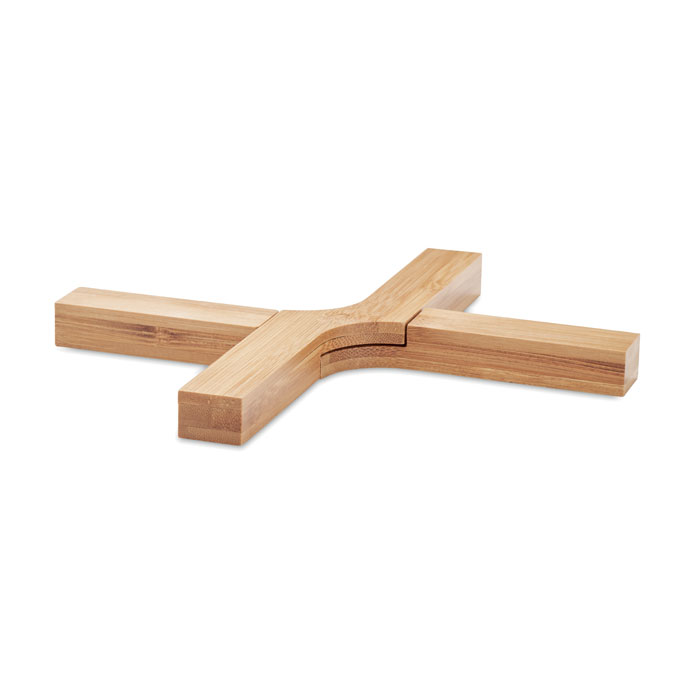 Sottopentola in bamboo — gadget promozionale personalizzabile con il tuo logo