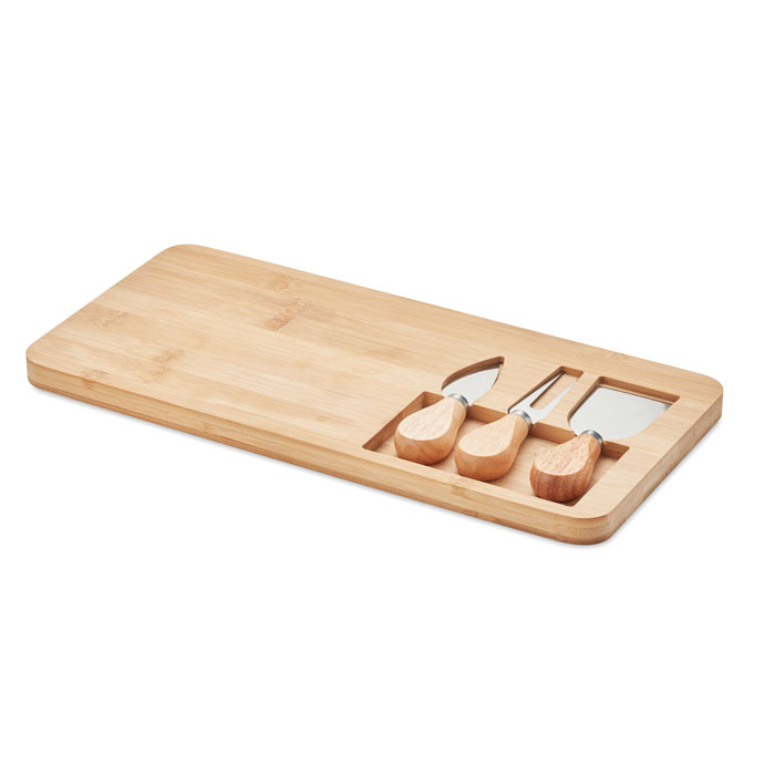 Set tagliere da formaggio — gadget promozionale personalizzabile con il tuo logo
