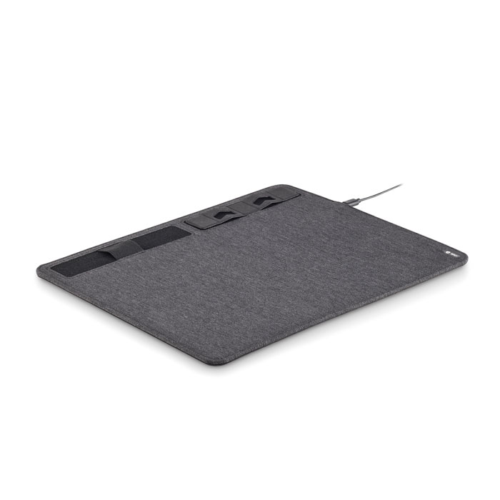 Tappetino mouse in RPET 15W — gadget promozionale personalizzabile con il tuo logo