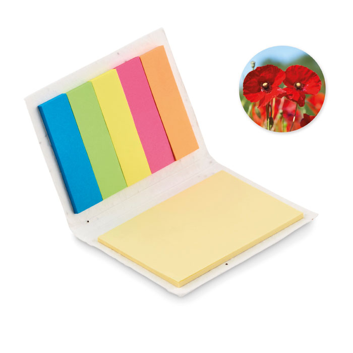 Set memo in carta cons emi — gadget promozionale personalizzabile con il tuo logo
