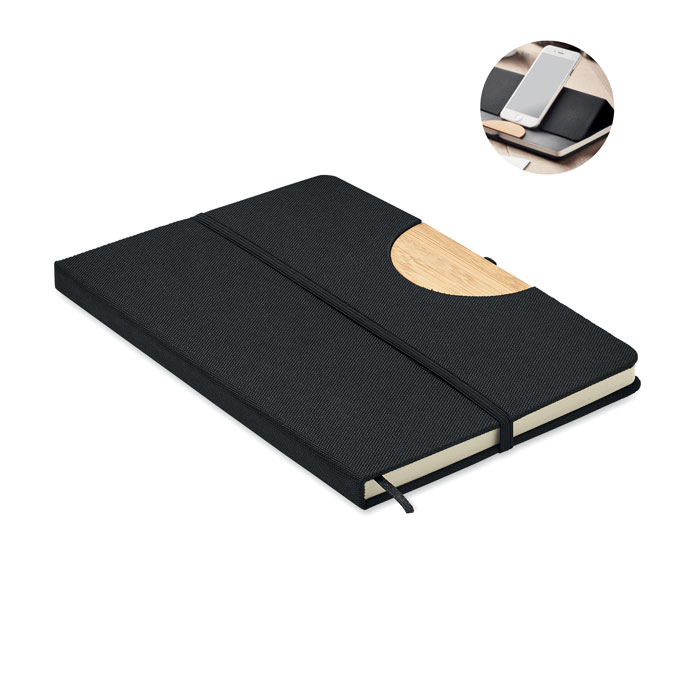 Quaderno A5 RPET 80 foderato — gadget promozionale personalizzabile con il tuo logo