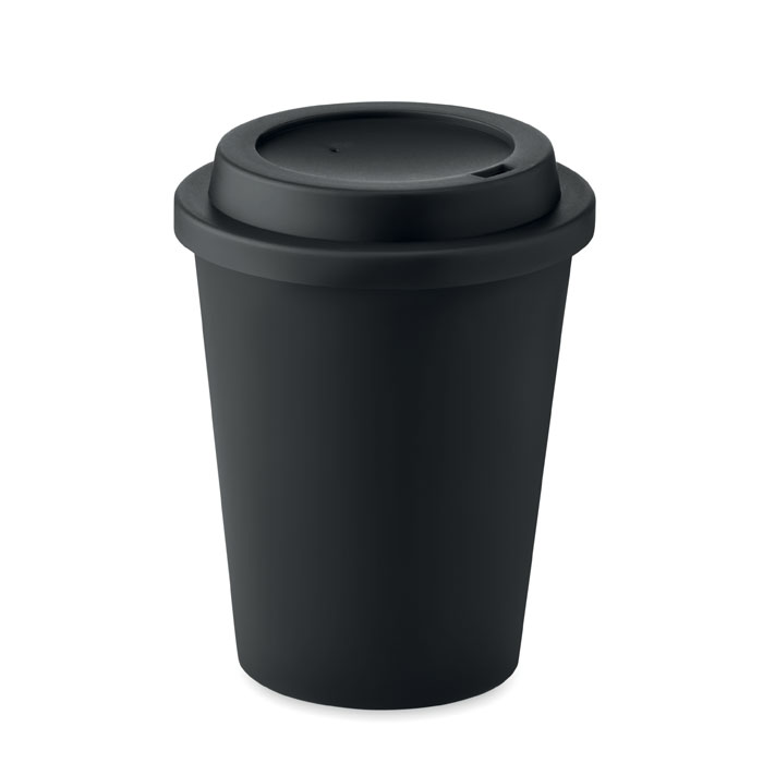 Bicchiere a doppio strato con imboccatura in PP — gadget promozionale personalizzabile con il tuo logo