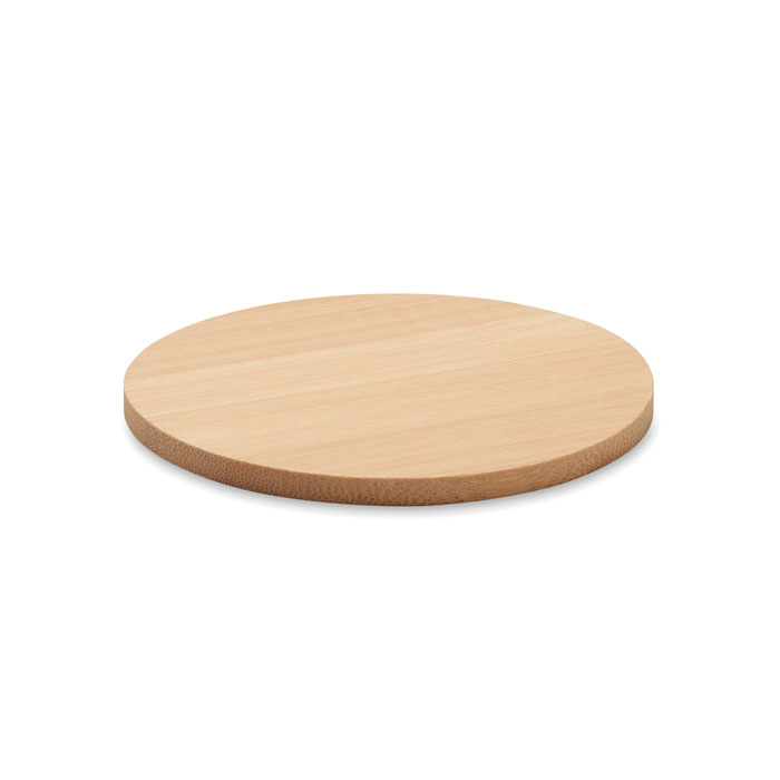 Sottobicchiere rotondo in bamboo — Casa e cucina personalizzabile con il tuo logo