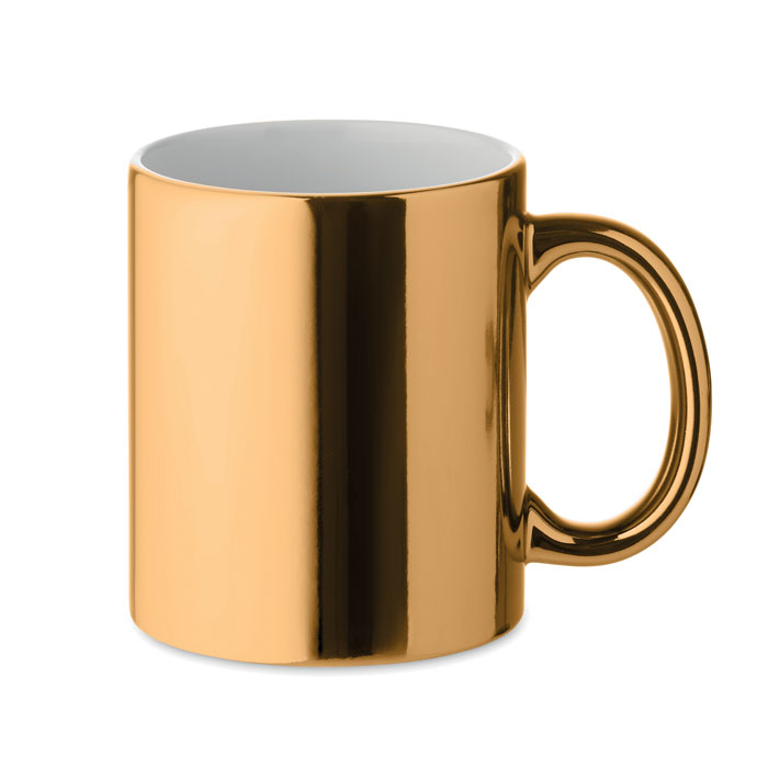 Tazza in ceramica metallica — gadget promozionale personalizzabile con il tuo logo