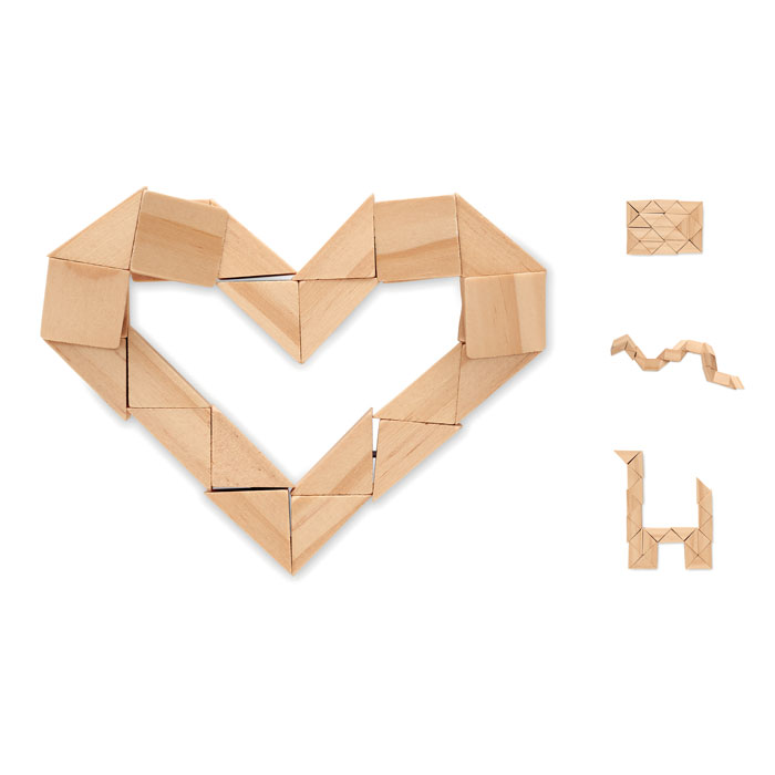 Rompicapo in legno — gadget promozionale personalizzabile con il tuo logo