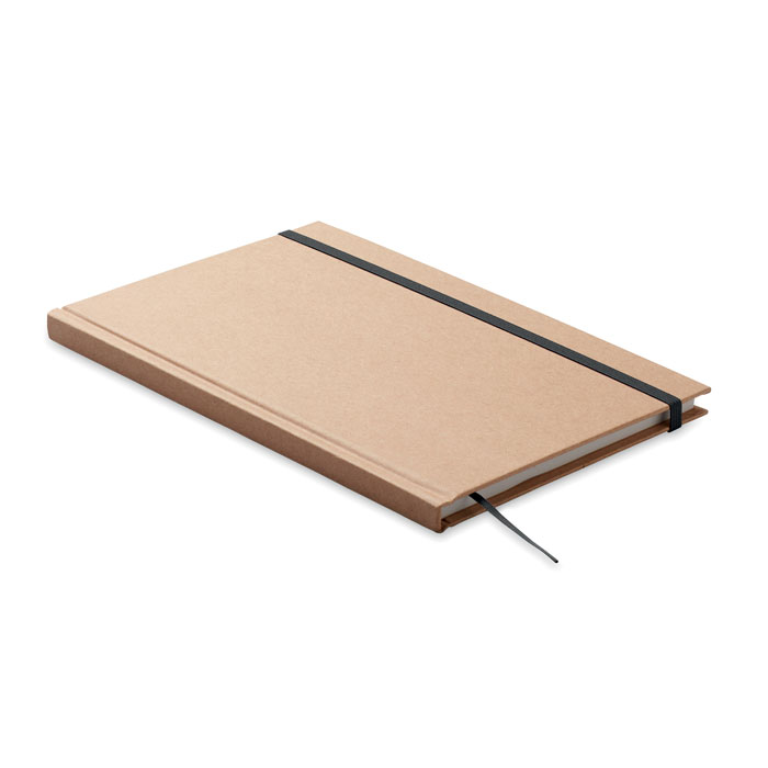 Notebook A5, pagine riciclate — gadget promozionale personalizzabile con il tuo logo