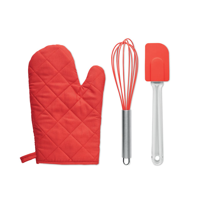 Set di utensili da forno — gadget promozionale personalizzabile con il tuo logo