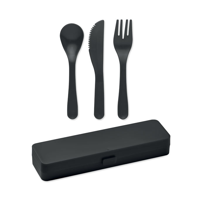 Set di posate in PP — gadget promozionale personalizzabile con il tuo logo