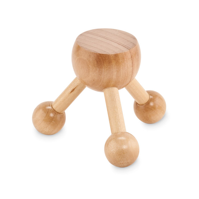 Massaggiatore manuale in legno di Schima superba — Salute e benessere personalizzabile con il tuo logo