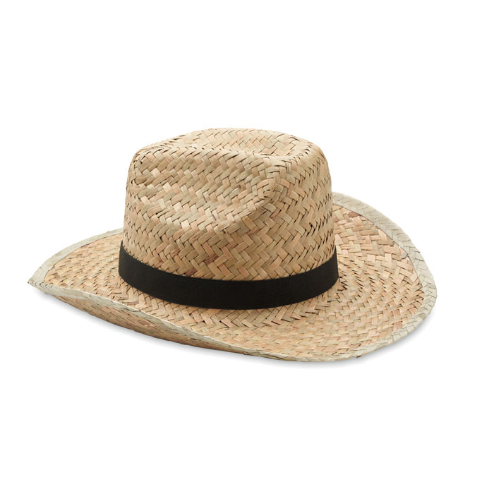 Cappello cowboy in paglia — gadget promozionale personalizzabile con il tuo logo
