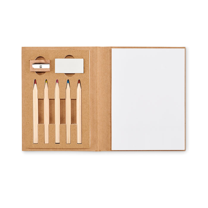 Set da disegno 60 fogli — gadget promozionale personalizzabile con il tuo logo