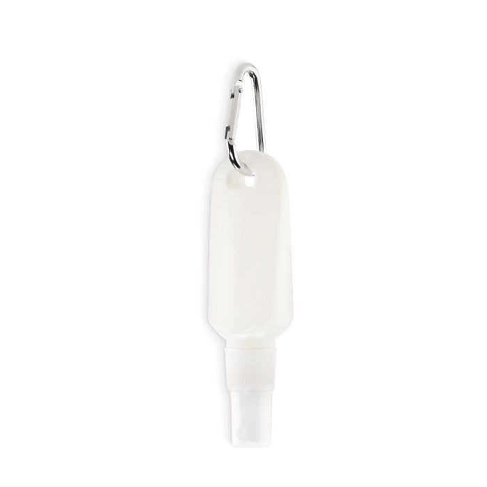 Lozione solare spray 30 ml — gadget promozionale personalizzabile con il tuo logo