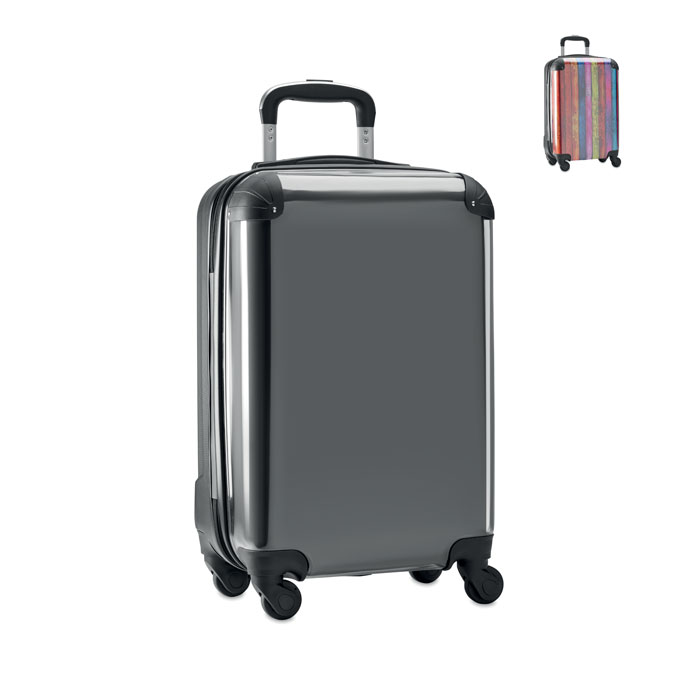 Trolley in PC e ABS con foto lato rigido — gadget promozionale personalizzabile con il tuo logo