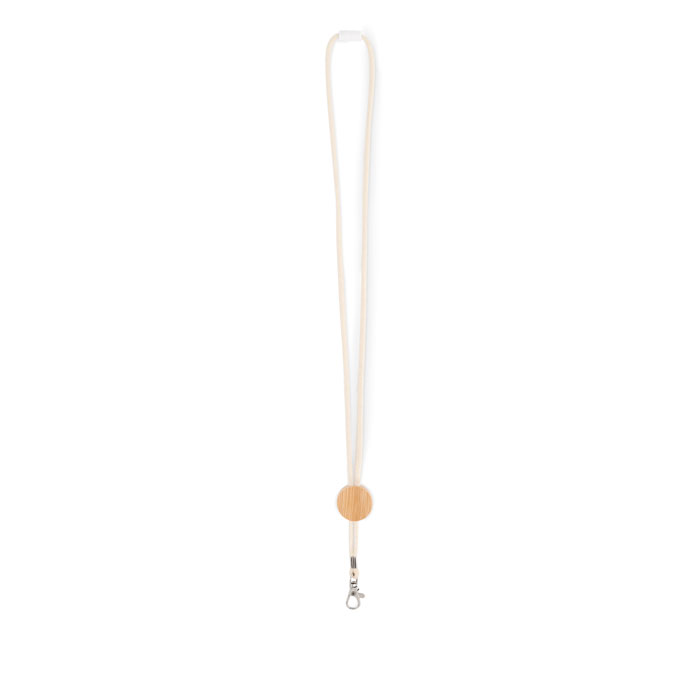 Cordino in cotone con gancio — gadget promozionale personalizzabile con il tuo logo
