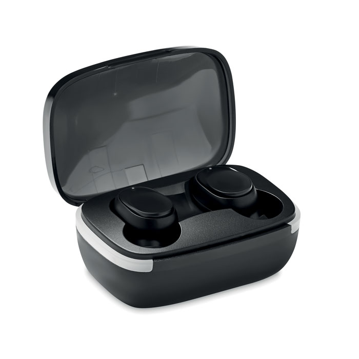 Auricolari TWS con custodia — gadget promozionale personalizzabile con il tuo logo