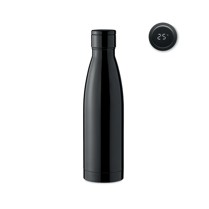 Bottiglia sottovuoto isolante in acciaio inox a doppia parete — gadget promozionale personalizzabile con il tuo logo