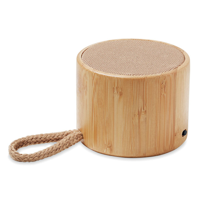 Speaker wireless rotondo — gadget promozionale personalizzabile con il tuo logo