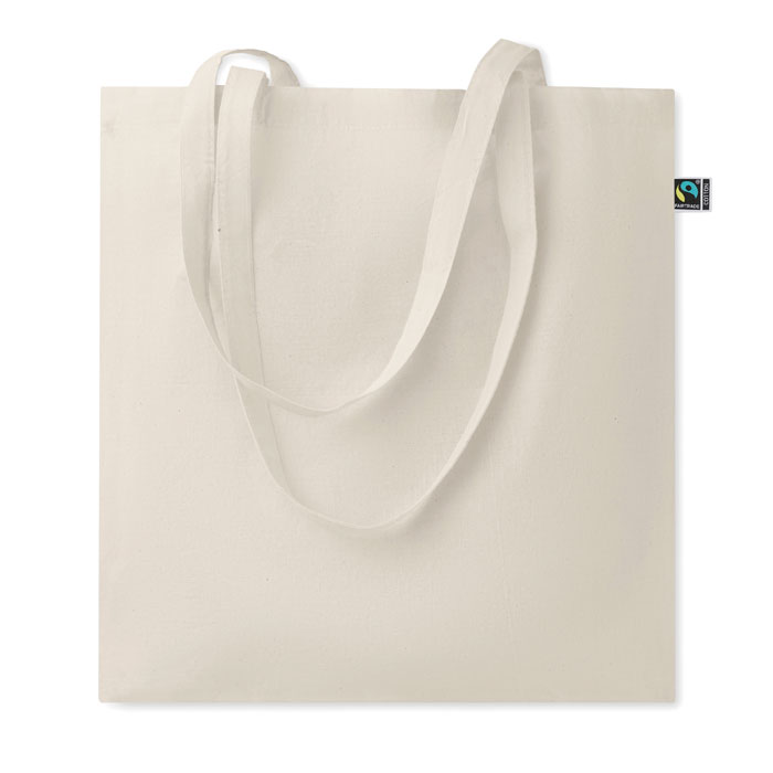 Shopper in cotone Fairtrade — gadget promozionale personalizzabile con il tuo logo