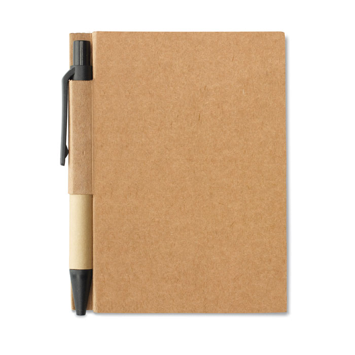 Quaderno in cartone riciclato — gadget promozionale personalizzabile con il tuo logo