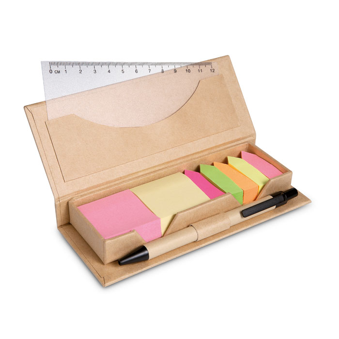 Set penna in custodia cartone — gadget promozionale personalizzabile con il tuo logo