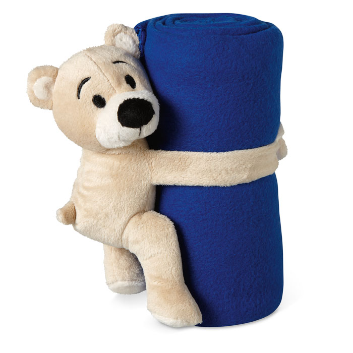 Coperta con peluche — gadget promozionale personalizzabile con il tuo logo