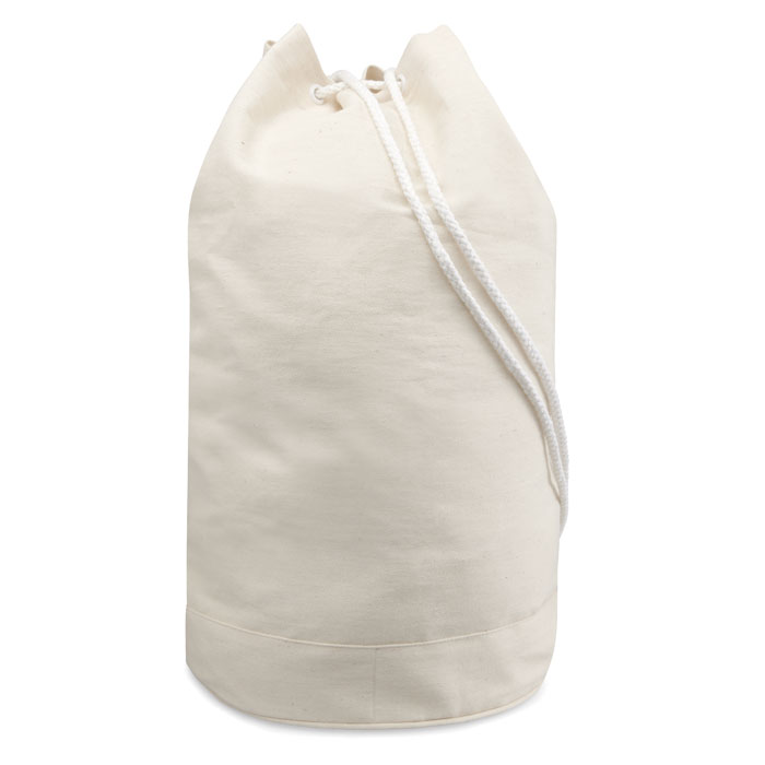 Sacca in cotone naturale da 200g con tracolla bianca — gadget promozionale personalizzabile con il tuo logo