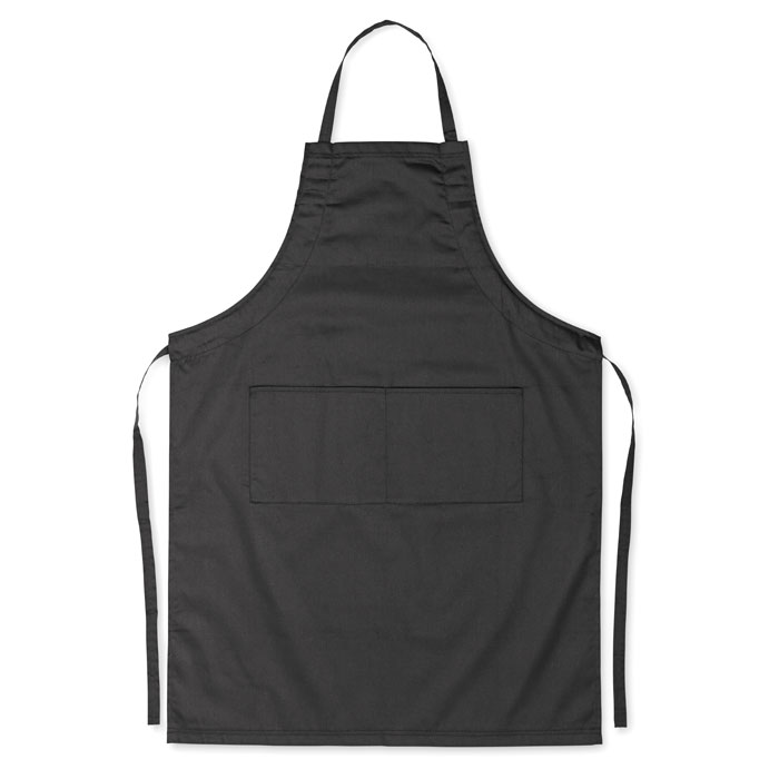 Grembiule da cucina regolabile con 2 tasche frontali — gadget promozionale personalizzabile con il tuo logo