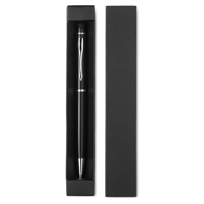 Penna a sfera in green box — gadget promozionale personalizzabile con il tuo logo