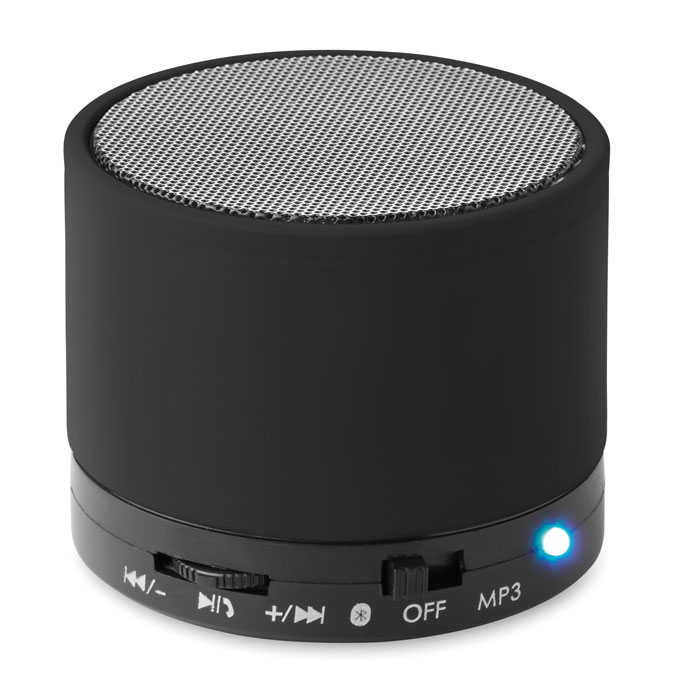 wireless rotondo — gadget promozionale personalizzabile con il tuo logo
