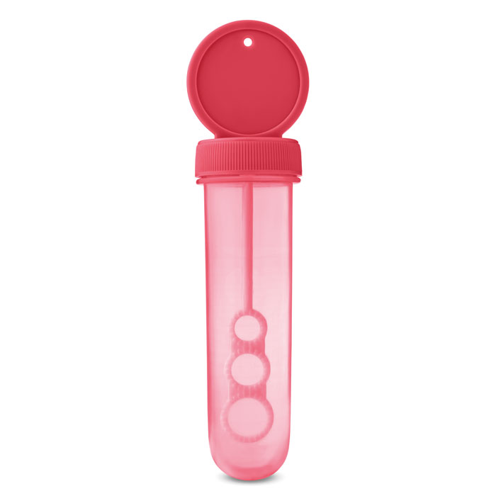 Stick per bolle di sapone, liquido incluso (30 ml) — gadget promozionale personalizzabile con il tuo logo