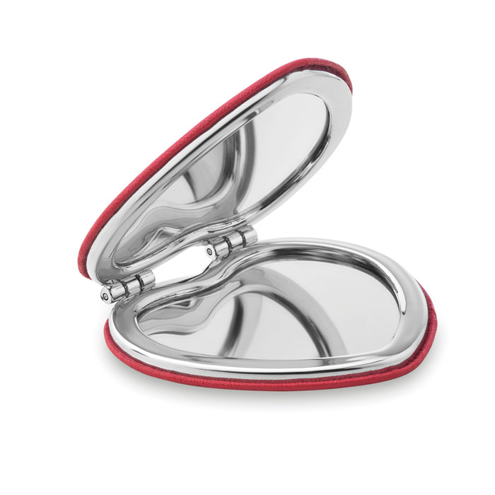 Specchietto a forma di cuore — gadget promozionale personalizzabile con il tuo logo