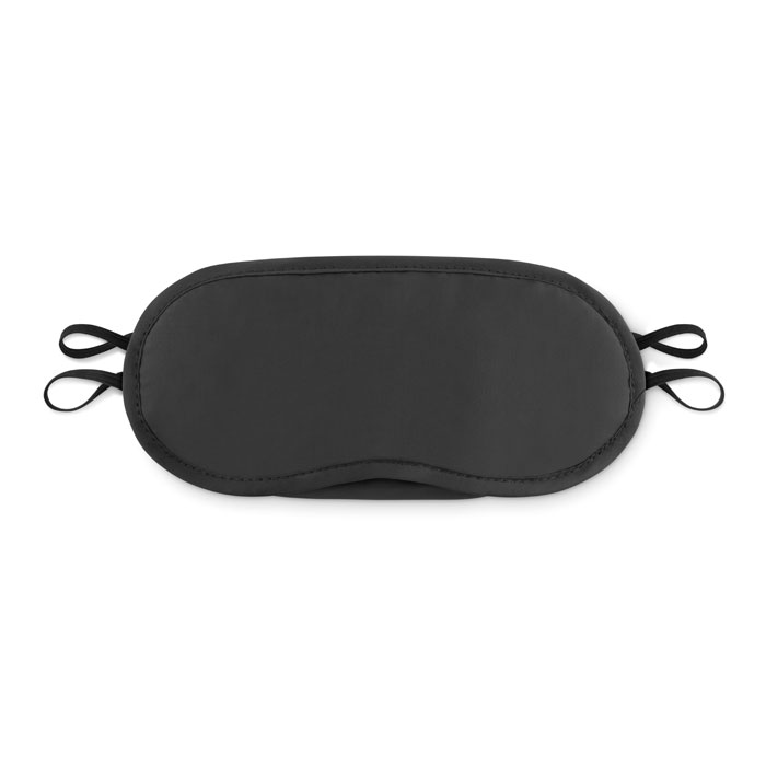 Mascherina da viaggio in poliestere 190T — gadget promozionale personalizzabile con il tuo logo