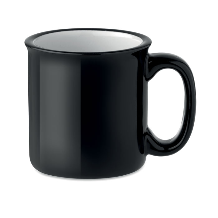 Tazza vintage in ceramica, 240 ml — gadget promozionale personalizzabile con il tuo logo