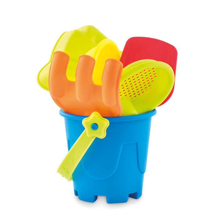 Secchiello e giochi spiaggia — gadget promozionale personalizzabile con il tuo logo