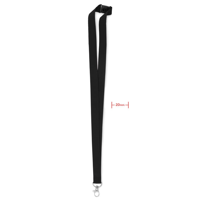 Lanyard con gancio in metallo e meccanismo di sicurezza — gadget promozionale personalizzabile con il tuo logo