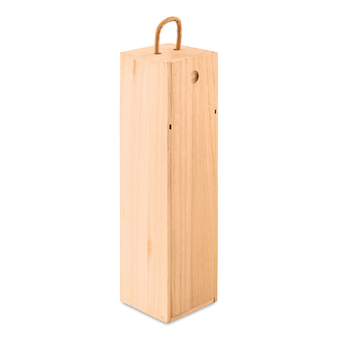Scatola in legno per vino — gadget promozionale personalizzabile con il tuo logo
