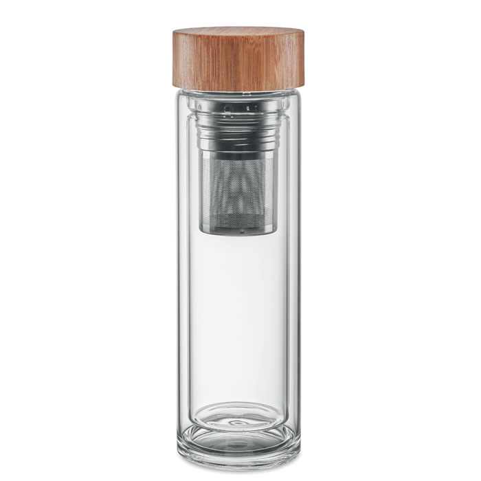Borraccia in vetro 420ml — gadget promozionale personalizzabile con il tuo logo