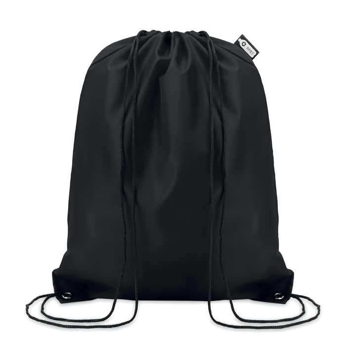 Sacca in RPET 190T con cordini in PP — gadget promozionale personalizzabile con il tuo logo