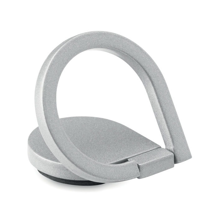 Anello portatelefono in lega di zinco opaca — gadget promozionale personalizzabile con il tuo logo