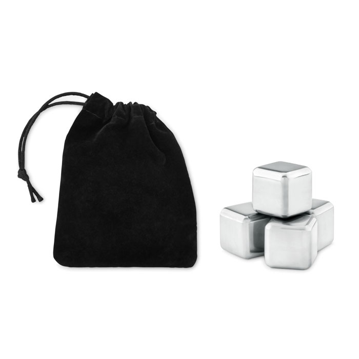 Set di 4 cubetti ghiaccio — gadget promozionale personalizzabile con il tuo logo