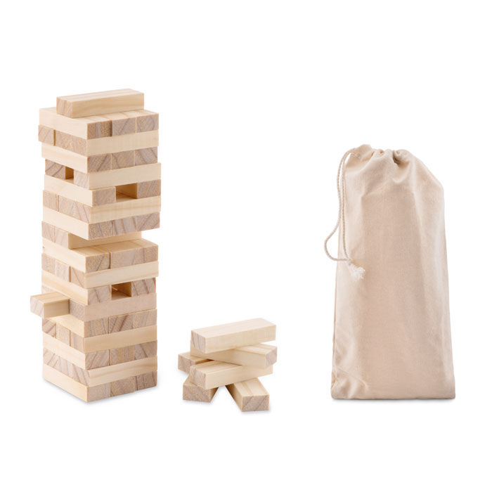 Gioco di abilità in legno — gadget promozionale personalizzabile con il tuo logo