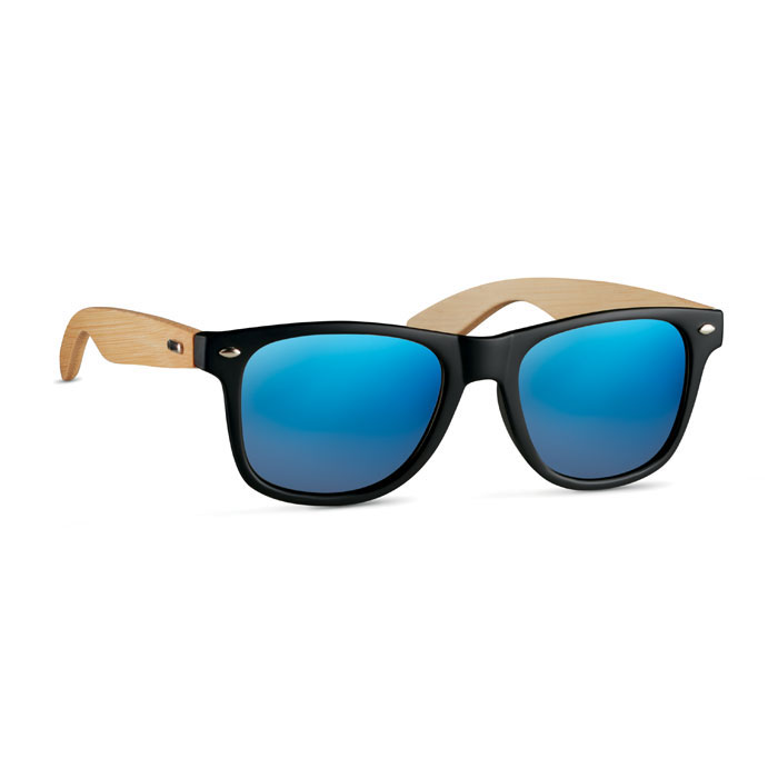 Occhiali da sole in bamboo — gadget promozionale personalizzabile con il tuo logo