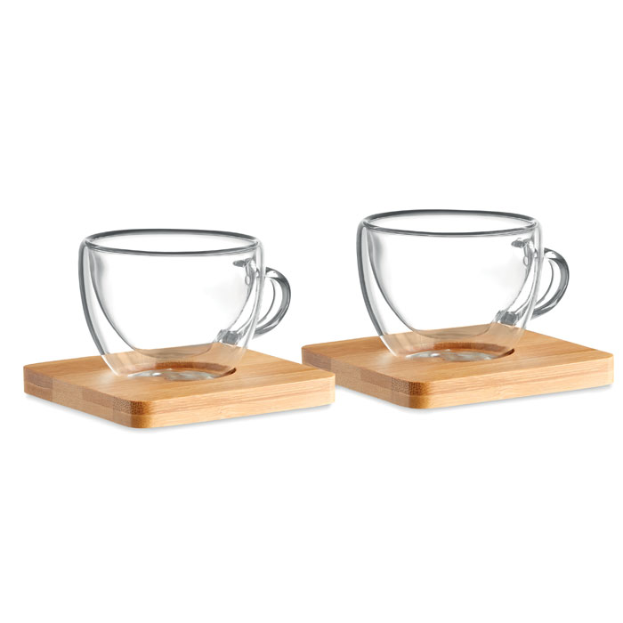 Set 2 tazzine da caffè — Casa e cucina personalizzabile con il tuo logo